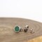 Green Stud Earrings - Malachite Earrings - Malachite Jewelry product 1